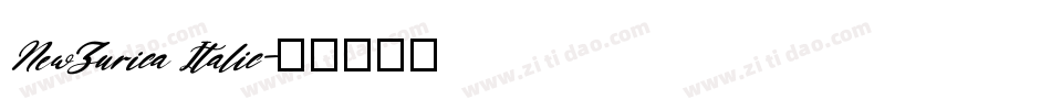 NewZurica Italic字体转换